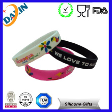 Multi Color Blank Silicone Bracelet Rubber Blank Sport Cuff Fashion Unisex Wristband